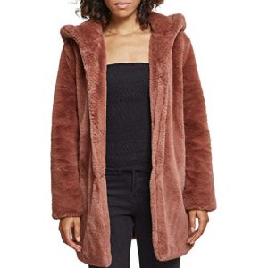 Image de Urban classics TB2375C - Veste à capuche peluche pour dames darkrose - S