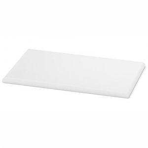 Pujadas Planche &agrave; D&eacute;couper Bar en Poly&eacute;thyl&egrave;ne Haute Densit&eacute; Blanche 160 &agrave; 320 mm