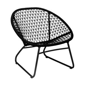 Now's Home Fauteuil lounge outdoor Bao Bao noir - 75x71.5x72.5 cm