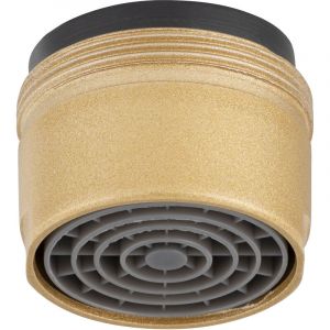 EUROSANIT A&eacute;rateur mousseur + bague M28 en laiton gold