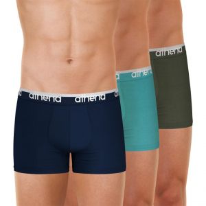 Image de Athena Lot de 3 boxers homme Easy Bio multicolore en coton