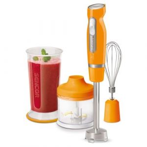 Sencor Pied Mixeur SHB 4463OR-EUE3 700L 1000W 220V 6 Lames en Titane Acier Inoxydable Orange