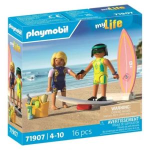 Playmobil 71907 Cours de surf &agrave; la plage, 2 personnages