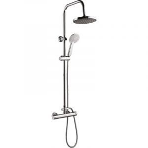 Essebagno Essemika colonne de douche chromée avec thermostatique - Chromé