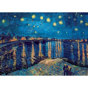 Image de Eurographics Puzzle 1000 pièces : Nuit étoilée sur le Rhône, van Gogh