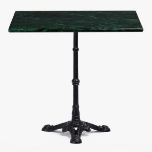 Table de bar en marbre Roma SKLUM NOIR Carré 72 cm