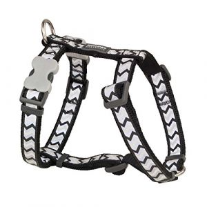 RedDingo Harnais R&eacute;fl&eacute;chissant Ziggy Noir M 300 Gr