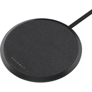 Adeqwat Chargeur induction sans fil noir ultra-plat 15W