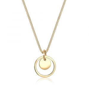 Image de Elli Collier Femme Cercle Rond en Argent Sterling (925/1000)