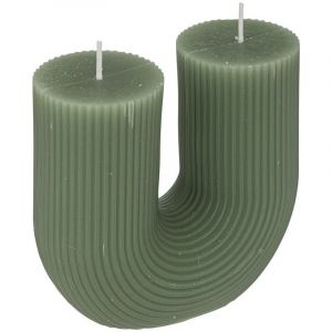 Bougie U demi H. 12 cm Vert