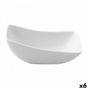 Ariane Bol Vital Carré Céramique Blanc (Ø 14 cm) (6 Unités)