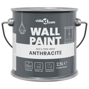VidaXL Peinture murale Anthracite 16.5 x 16.5 x 15.9 cm
