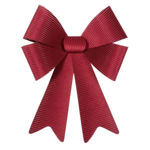 Ruedelafete Noeud Maxi 66cm Velours Cotelé Bordeaux