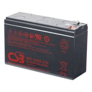 CSB battery Batterie au plomb 12 V 7 Ah UPS 123606 plomb (AGM) (l x h x p) 151 x 99 x 51 mm connecteur plat 6,35 mm sans entretien, auto-décharge réduite