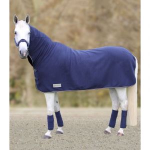 Image de Waldhausen Chemise polaire cheval encolure haute Economic COULEUR - Marine, TAILLE V - 145 cm