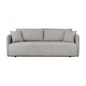 Celsy - Canapé 3 places convertible avec coffre en tissu gris