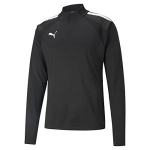 Puma Maillot d'Entraînement teamLIGA Fermeture Éclair 1/4 - Noir/Blanc, pointure 3XL - Noir - Taille 3XL