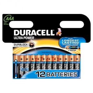 GP Lot De 12 Piles Alcalines AAA Ultra Professionnelles 1,5 V (Micro, LR03), Technologie G-Tech Longlife, Idéales Pour Les Applications Gourmandes En