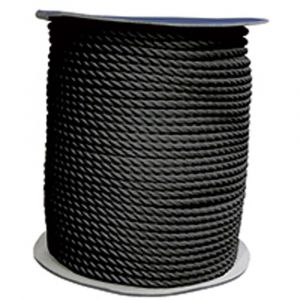 Lalizas Orangemarine Cordage Polyester 3 torons - Noir 14 mm