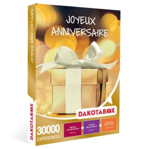 Dakotabox Joyeux anniversaire - Coffret Cadeau | 30000 expériences : dîners gourmands, loisirs sportifs ou soins relaxants