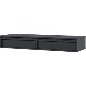 Selsey - evo - Coiffeuse - 110 cm - avec tiroirs - suspendu - noir