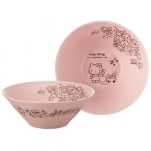 Skater CHBW21-A Sanrio Mino Ware Bowl, Large, 8.3 inches (21 cm), Ceramic, Hello Kitty