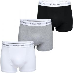 Calvin Klein Boxer Icon Coton Stretch noir blanc gris 3 unit&eacute;s - M