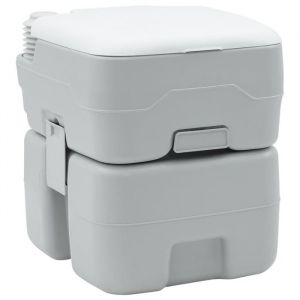 VidaXL Toilette de camping portable Gris 41.5 x 36.5 x 42 cm