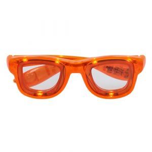 Ruedelafete Lunettes party LED Blink - Orange