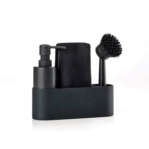 Zone Denmark Set pour Laver la Vaisselle &ndash; Simple &ndash; Noir &ndash; 22 x 18,5 x 7 cm