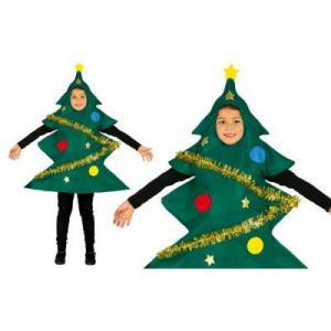 Fiesta guirca Costume Sapin de noél décoré pour enfant - 7-9 ans
