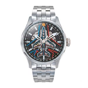 Montre Homme Patrouille de France Coffret Athos - 668908 Bracelet Acier Argent