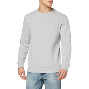 Lee Filters Plain Crew Sweat-Shirt, Gris (Grey Mele MP), X-Large Homme