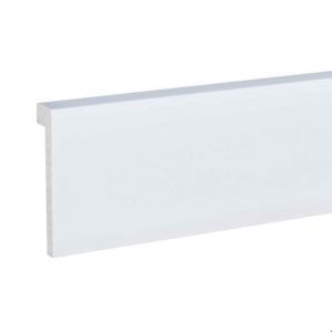 PROVISTON Surplinthe pour carrelage 22 x 100 x 2000 mm Plinthe carré de haute qualité PVC Résistant à l'eau, robuste et durable