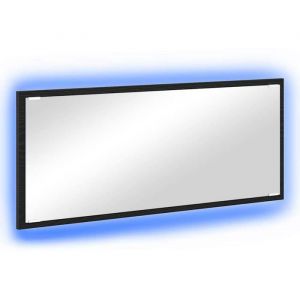 VidaXL Miroir Ch&ecirc;ne noir 90 x 8.5 x 37 cm Bois d'ing&eacute;nierie