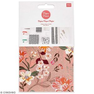 Rico Design Papier Paper Patch Nature matters - Fleurs - 30 x 42 cm - 3 pcs