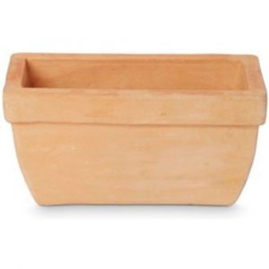 Blooma Jardinière terre cuite Mali effet blanchi 30 x 15 x h.15 cm