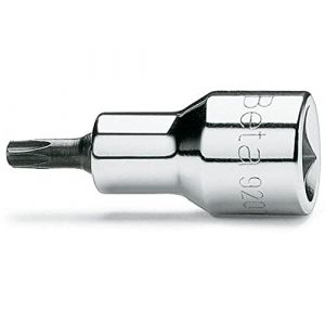 Beta 920TX - Chiavi a bussola maschio per viti con impronta Torx, con attacco quadro femmina 1/2" cromate - inserti bruniti