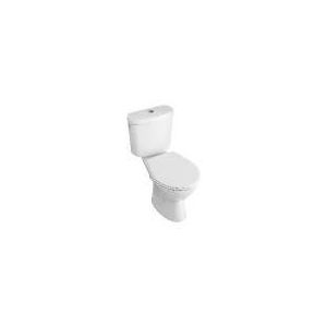 Image de Villeroy & Boch 7G762101 - R&eacute;servoir Volta blanc pour WC fond creux alimentation lat&eacute;rale m&eacute;canisme Eco Flush chrom&eacute;
