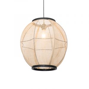 Qazqa Tissu Oosterse hanglamp bruin 46 cm - Rob Oriental Luminaire interieur