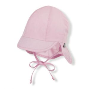 Sterntaler Bonnet enfant visi&egrave;re anti-UV tour de cou rose - Taille 43 cm