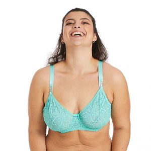 Soutien-gorge à armatures grand maintien turquoise Roulotte