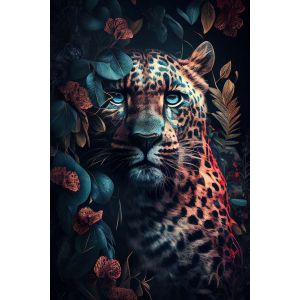 Ceanothe Tableau sur toile guépard 45x65 cm - Impression sur Toile Murale Décorative - Image imprimée en hd sur Toile - Toile sur Châssis en Bois