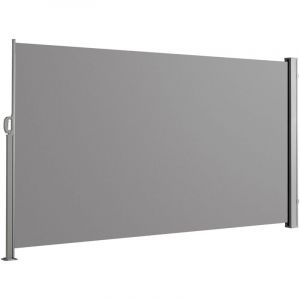 Image de SVITA auvent latéral extensible brise-vue 300x160 cm gris clair