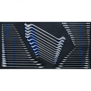 BGS 4792 | Insert de servante d’atelier XL : clé mixte/clé polygonales double embouts/jeu de clés doubles plates et clé mixte à cliquet | 57 pcs.