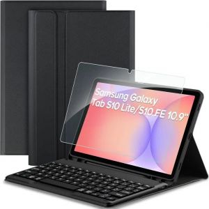 &Eacute;tui Clavier Azerty Samsung Galaxy Tab S10 Lite 5G / S10 FE / S9 FE / S9 10.9" / 11" (2025/2023) avec Film de Protection