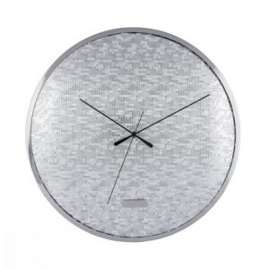 Present time Horloge murale Disco D40cm - Argent -
