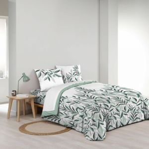 Douceur D'intérieur - Parure de draps 4 pièces réversible – 100 % coton – Imprimé 57fils/cm² Eldorado