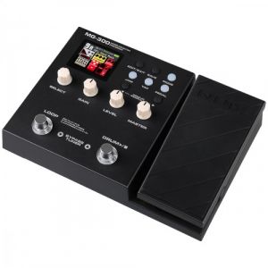 Image de Nux MG-300 pédale multi-effets compacte, pédale multi-effets pour guitare ultra-compacte (concept tout-en-un, interface audio USB, moteur DSP 32 bits, écran couleur, simulation de haut-parleur), Noir