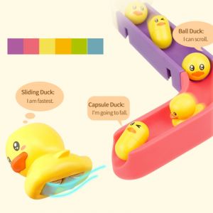 Image de Jouets De Bain Pistes De Boules D'eau Toboggan Absorption Murale Baignoire Frusde Diy Set Jouets De Douc Pour Enfants 34pcs Neuf